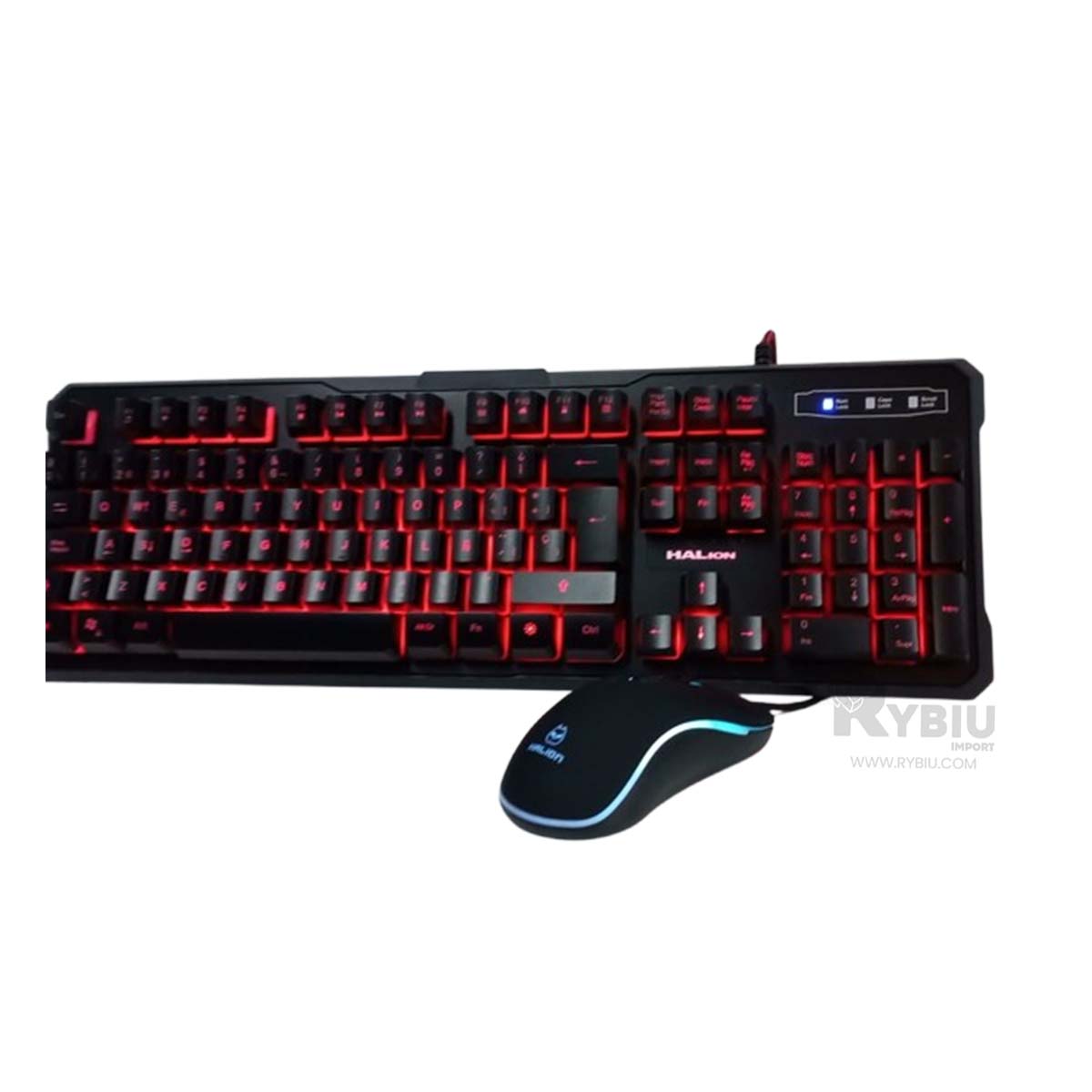 MOUSE RYBIU GAMERS Y TECLADO HA515C + REGALO AGENDITA HA-515C SET - 2