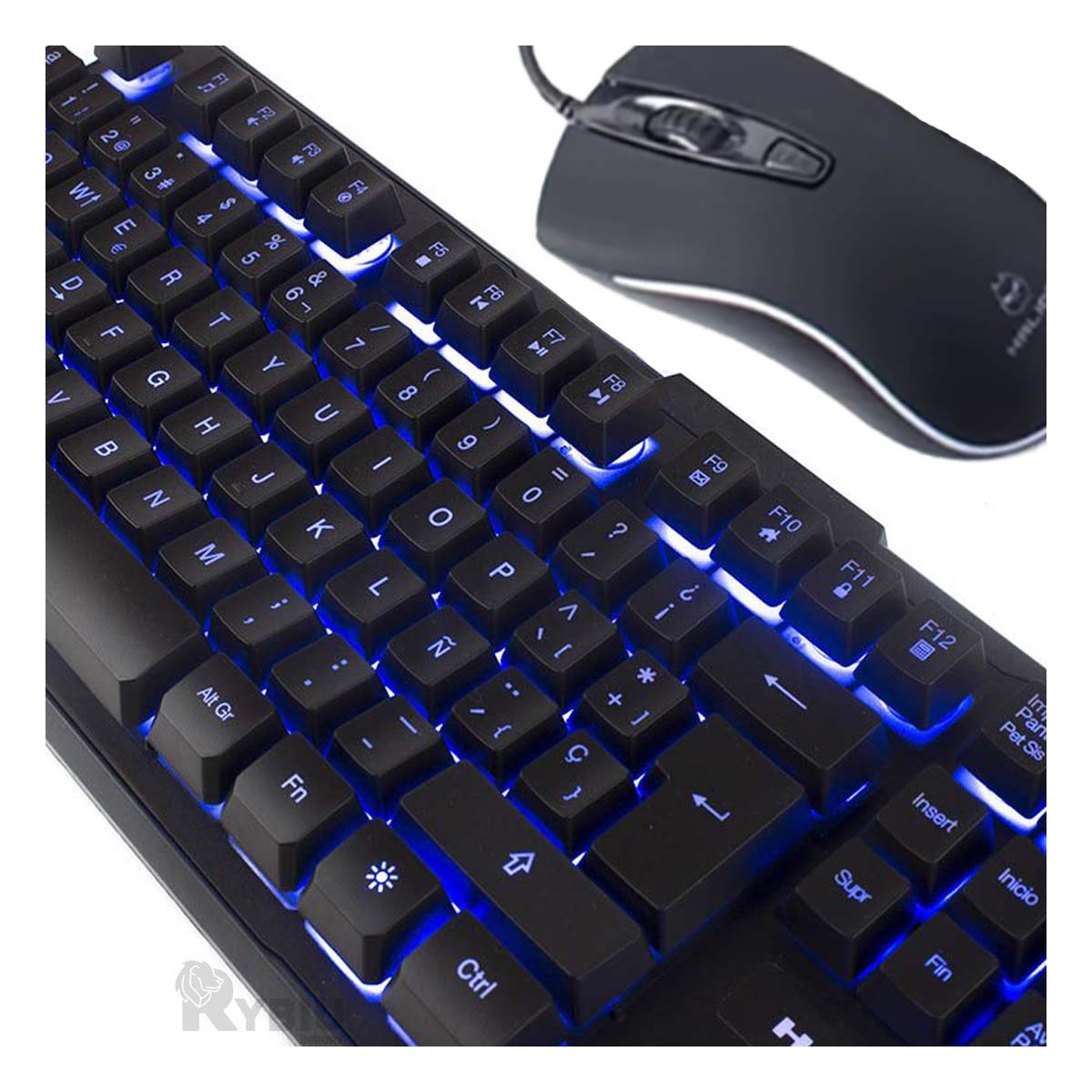 MOUSE RYBIU STREAMERS Y TECLADO HA515C + GIFT STICKERS HA-515C SET - 2