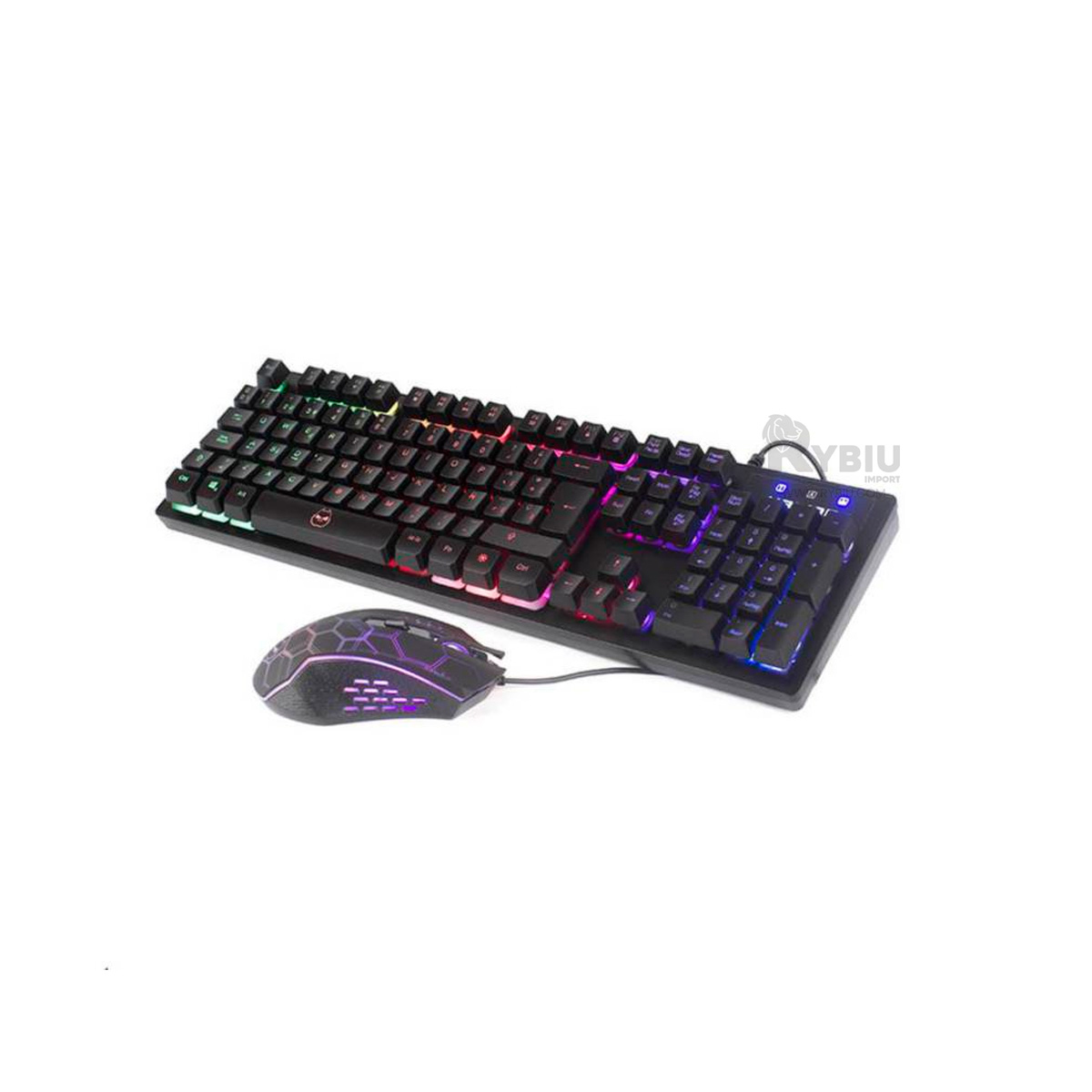 MOUSE RYBIU Y KEYBOARD MODELO HA855C + PAPEL REGALO HA-855C KIT - 1