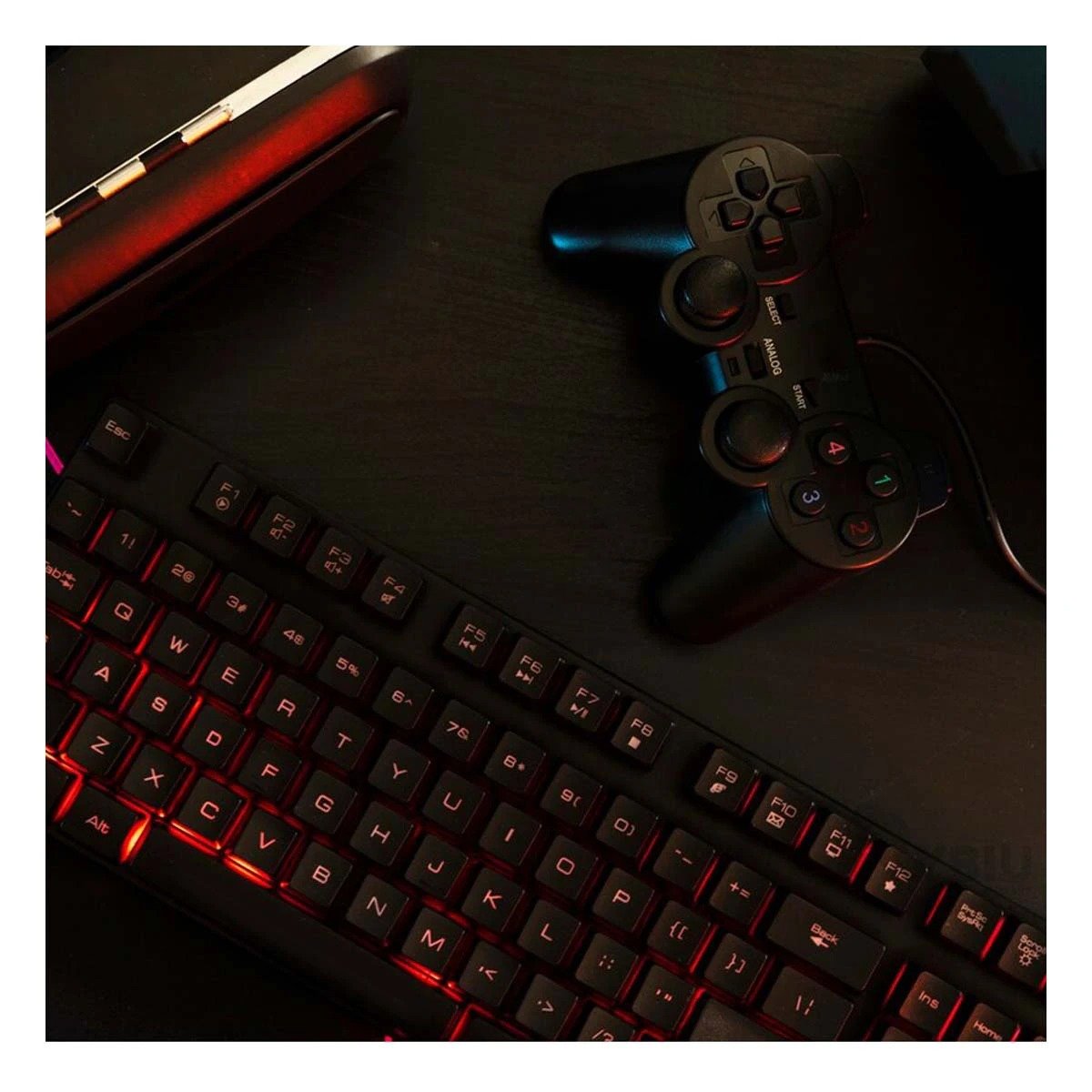 TECLADO RYBIU RECARGABLE KEYBOARD MODELO HA515C + PAPEL REGALO HA-515C KIT - 5