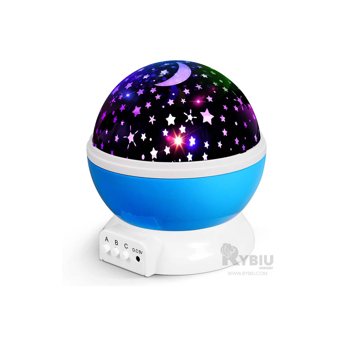 REFLECTOR RYBIU TE30255 PORTATIL Y LLAMATIVO EN CELESTE + REGALO STICKERS - 2