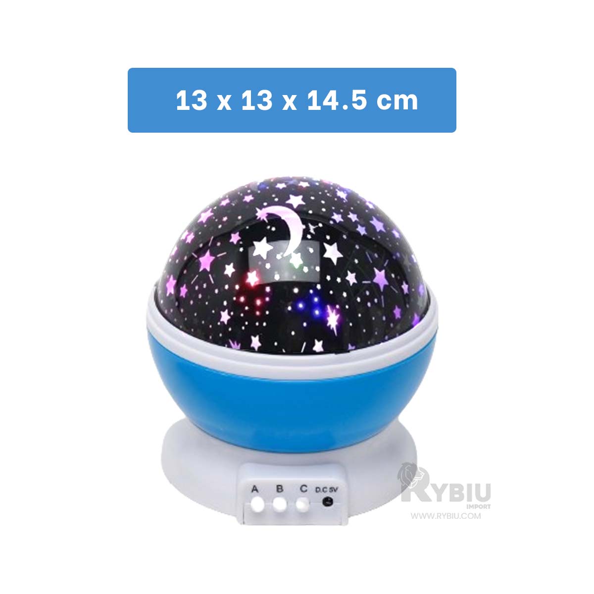 REFLECTOR RYBIU TE30255 PORTATIL Y LLAMATIVO EN CELESTE + REGALO STICKERS - 5