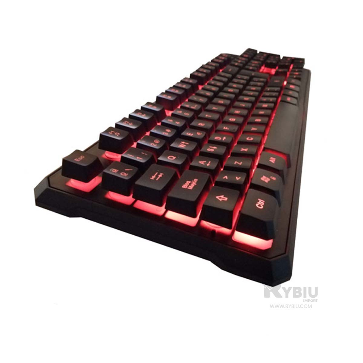 TECLADO RYBIU TECNOLÓGICO MODELO HA515C + BANDERITAS ADHESIVAS HA-515C PACK - 2