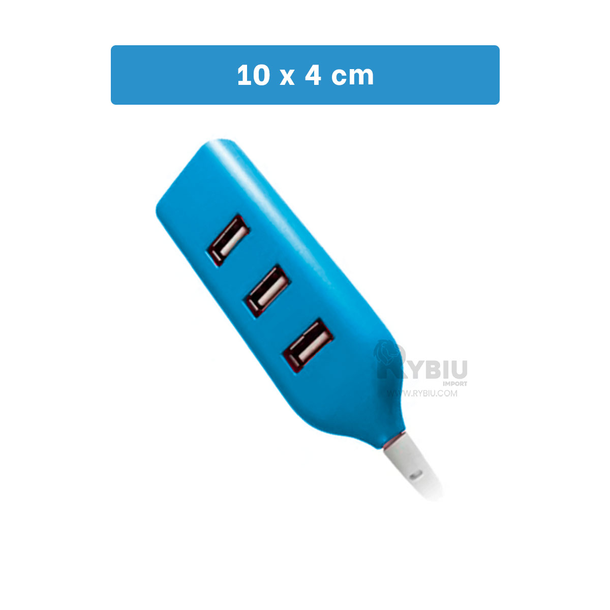 ADAPTADOR 4 PUERTOS RYBIU RESISTENTE EN TURQUEZA + REGALO LIGAS PARA PEINAR - 5