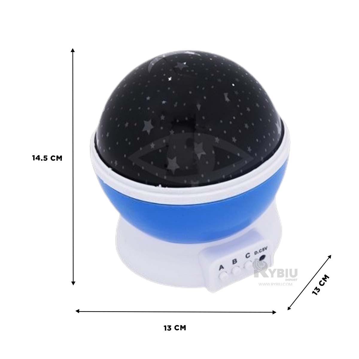 REFLECTOR RYBIU TE30255 TRANSPORTABLE EN COLOR CELESTE + GIFT STICKERS - 5