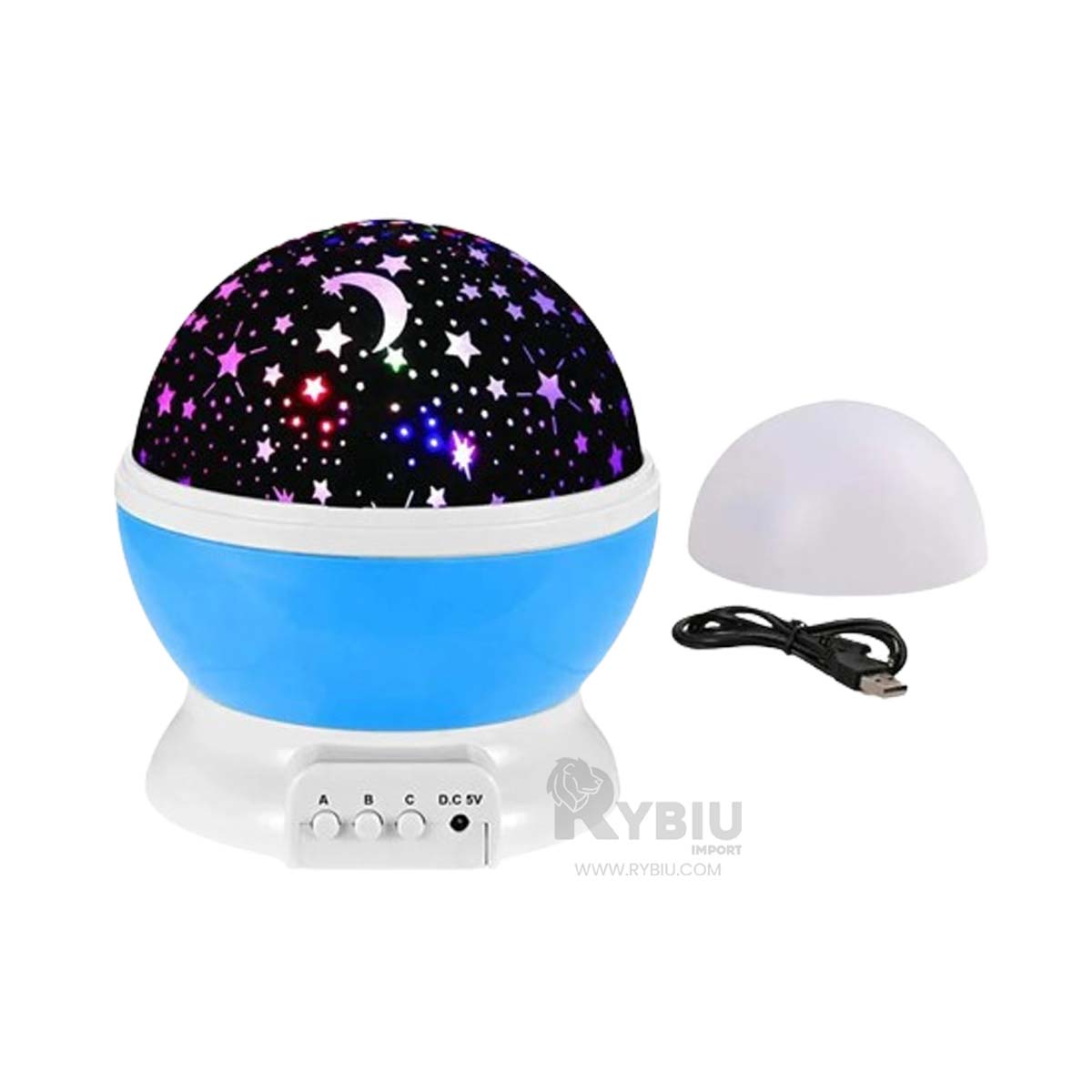LUMINARIA RYBIU TE30255 MODERNO PARA NIÑAS CELESTE + BANDERITAS ADHESIVAS - 1