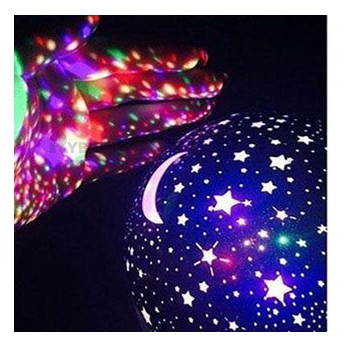 LUMINARIA RYBIU TE30255 MODERNO PARA NIÑAS CELESTE + BANDERITAS ADHESIVAS - 2