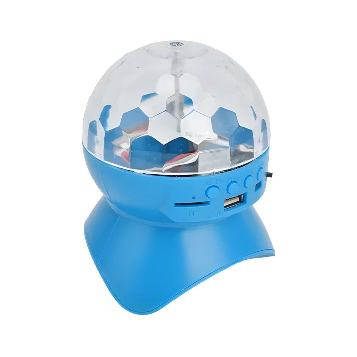 BOCINA PROYECTOR BLUETOOTH RYBIU TE30274 LUMINADOR MUY HERMOSO COMODO CELESTE + LIGAS REGALO - 3