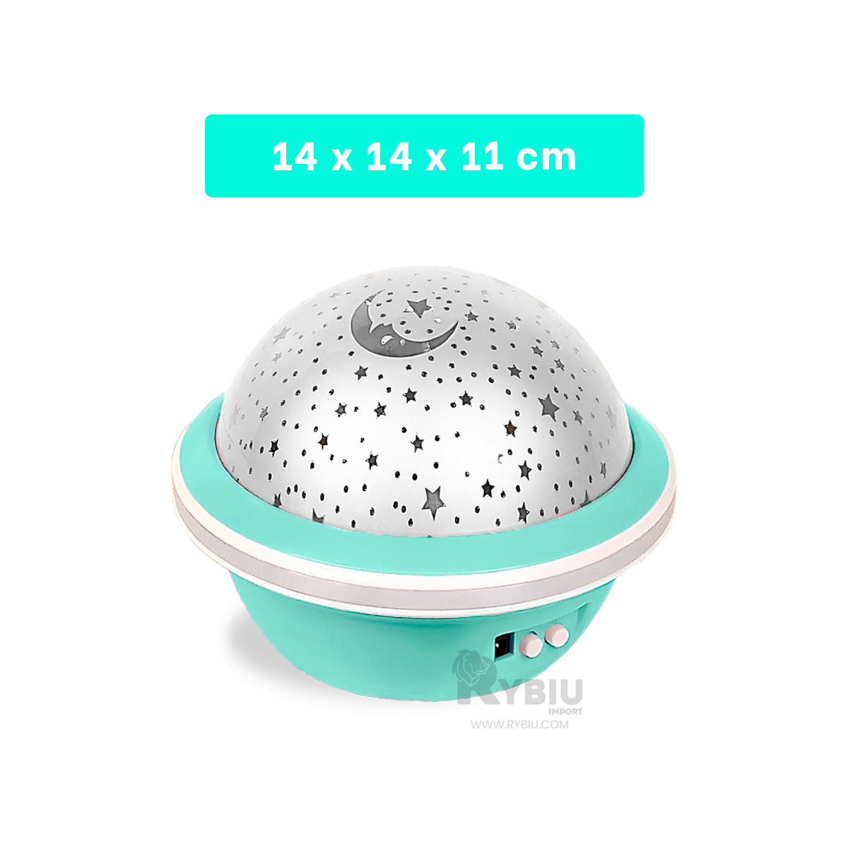 REFLECTOR RYBIU TE30261 LUMINOSO Y LIVIANO EN VERDE AGUA + GIFT STICKERS - 5