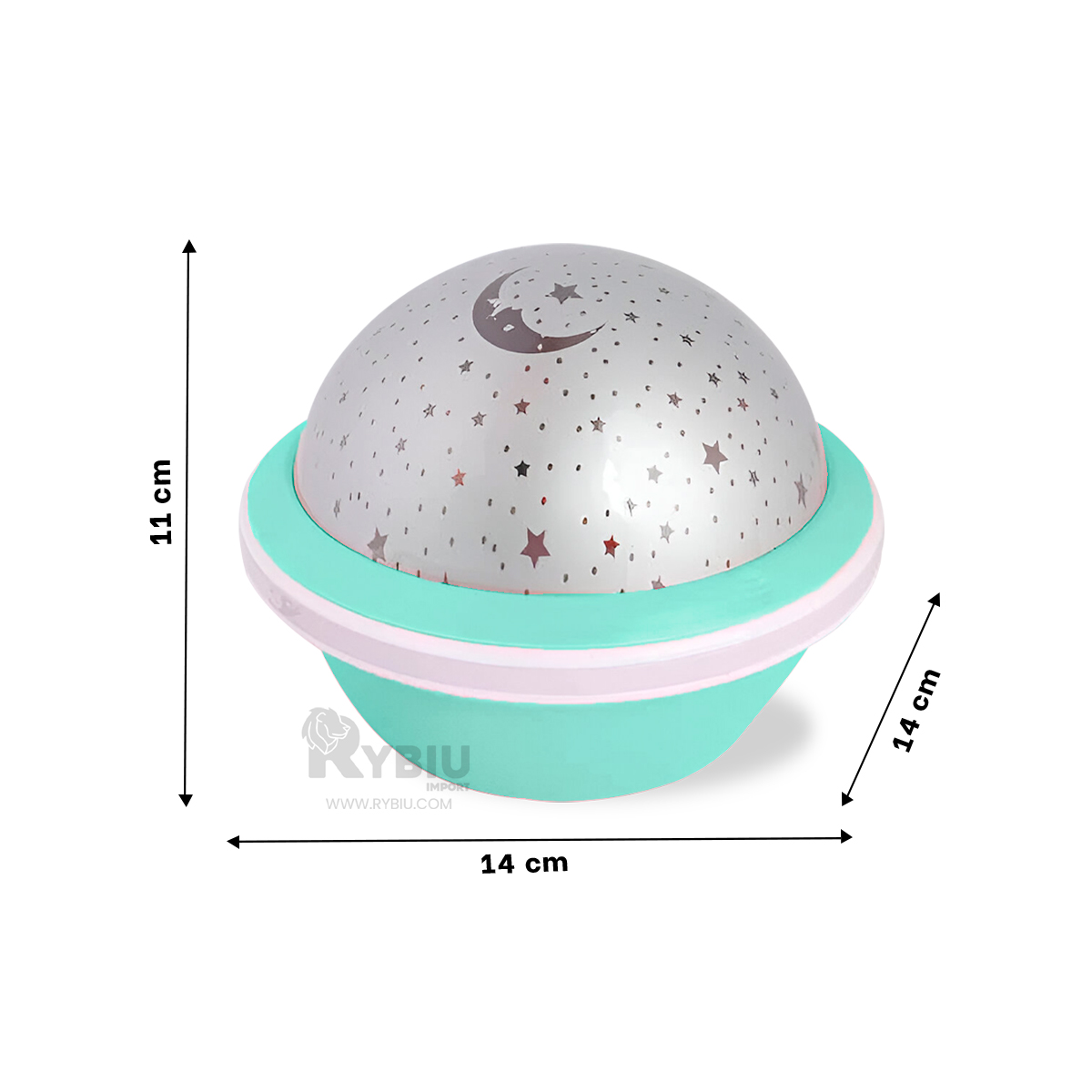 REFLECTOR RYBIU TE30261 BRILLANTE PARA CUARTO VERDE AGUA + REGALO AGENDITA - 5