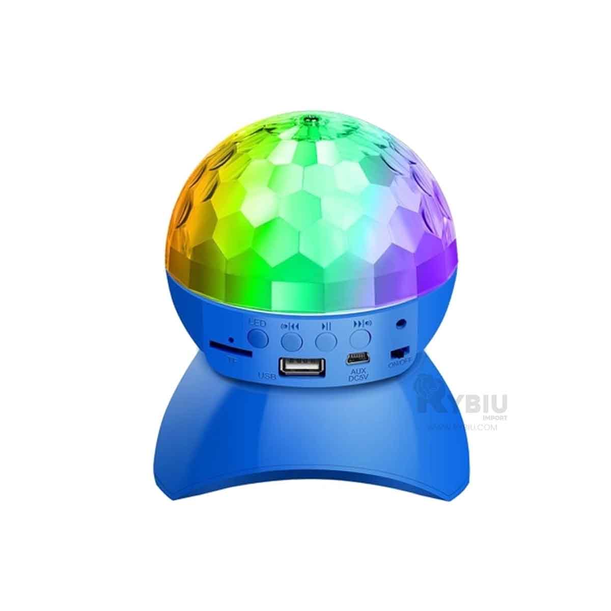 BOCINA PROYECTOR BLUETOOTH RYBIU TE30274 LIVIANO MANEJABLE CELESTE + GIFT MINIAGENDA - 3