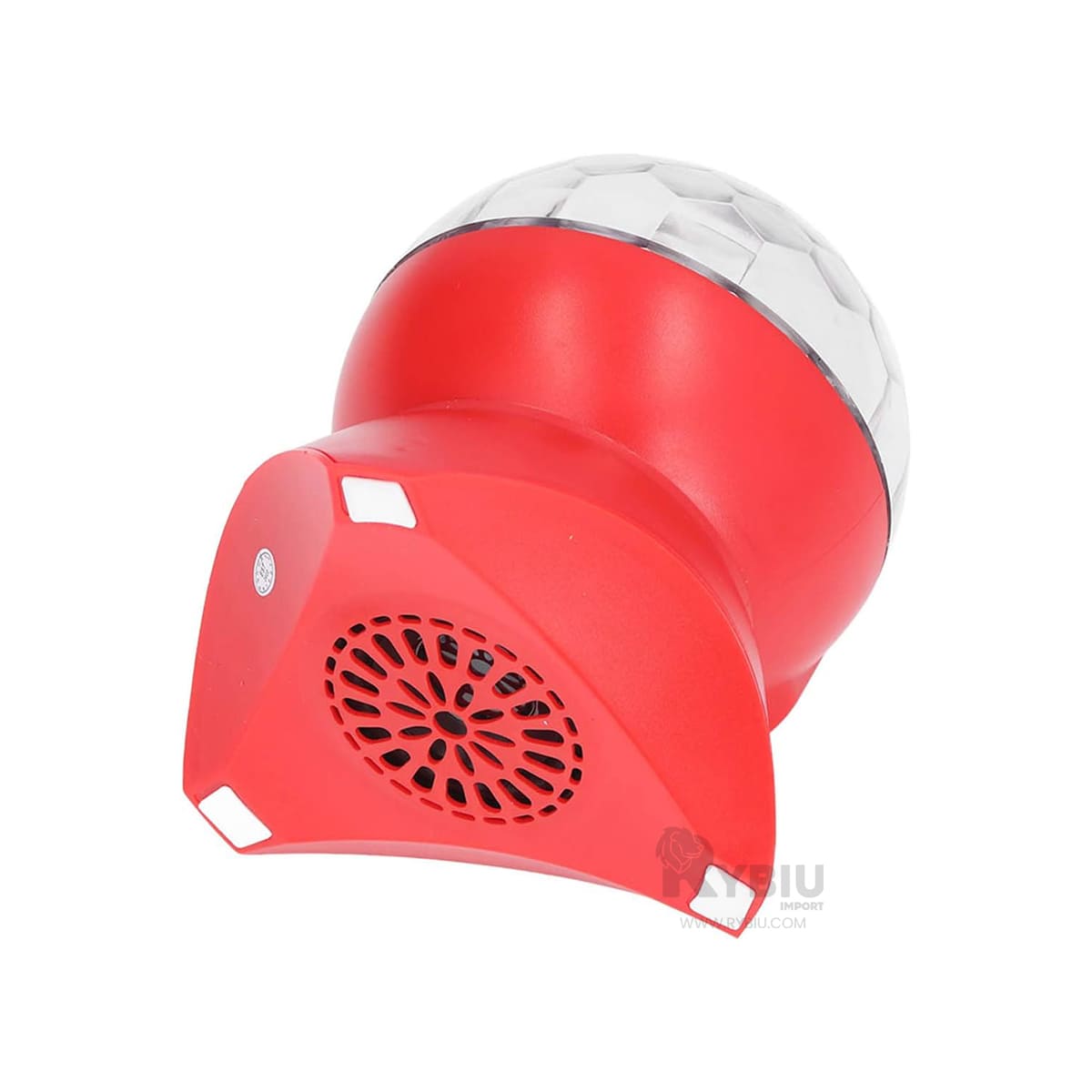 BOCINA PROYECTOR BLUETOOTH RYBIU TE30277 LUMINADOR RESISTENTE ROJO + REGALO LIGAS PEINAR - 4