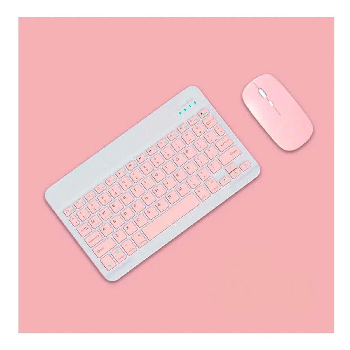 TECLADO INALÁMBRICO RYBIU CONJUNTO Y MOUSE EN ROSADO + POST-IT ADHESIVOS TE29869 - 3
