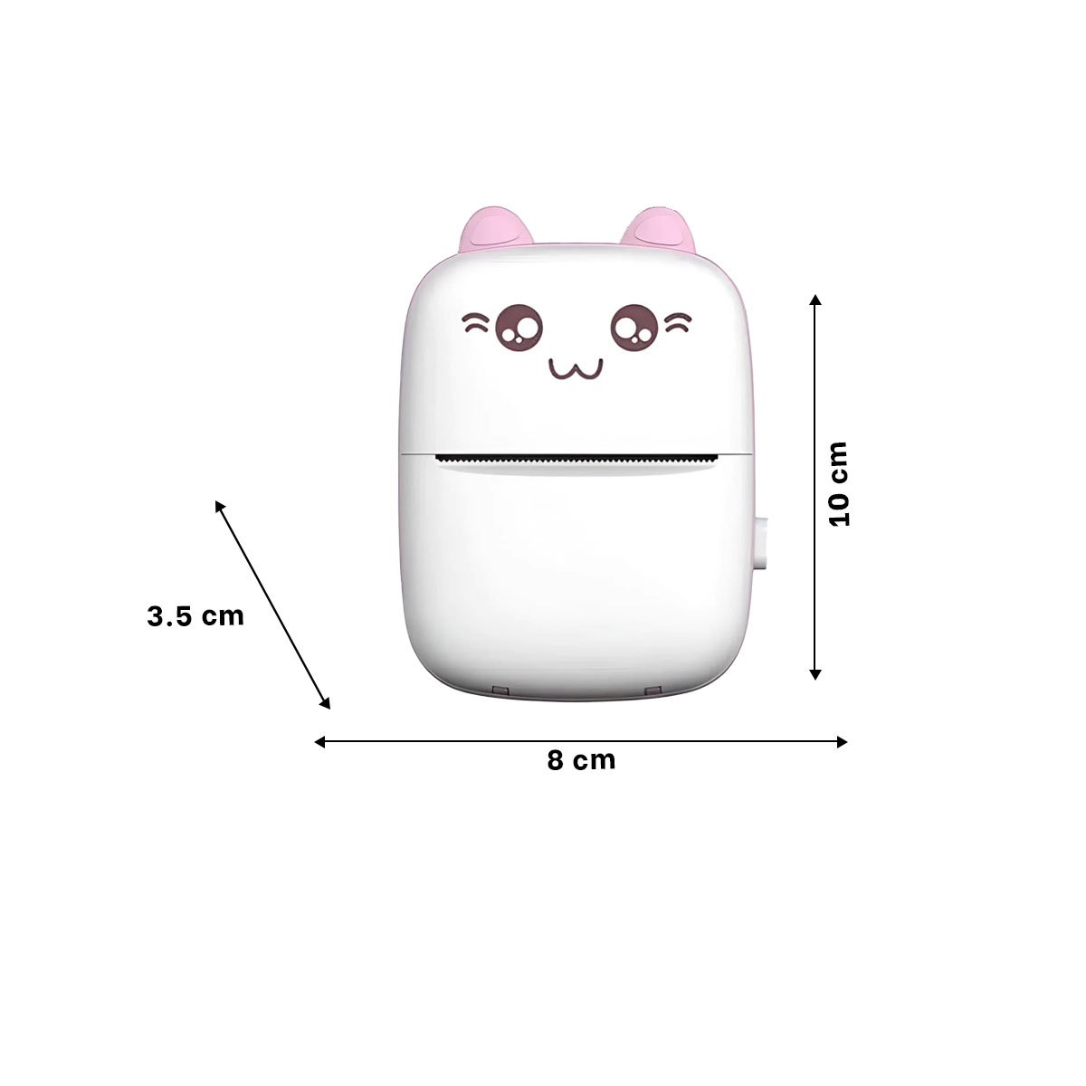 MINI PRINTER COMPACTA 10X8CM ROSADO PORTATIL PARA DOCUMENTOS Y FOTOS Y+PAPEL REGALO - 4