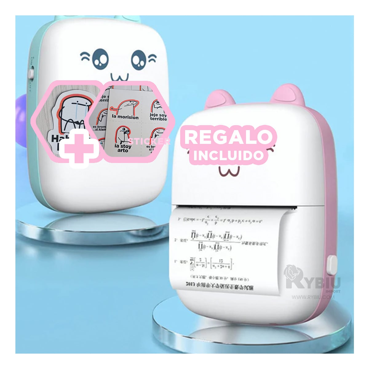 IMPRESOR PARA IMPRESION EN ROSADO Y+BANDERITAS ADHESIVAS - 1