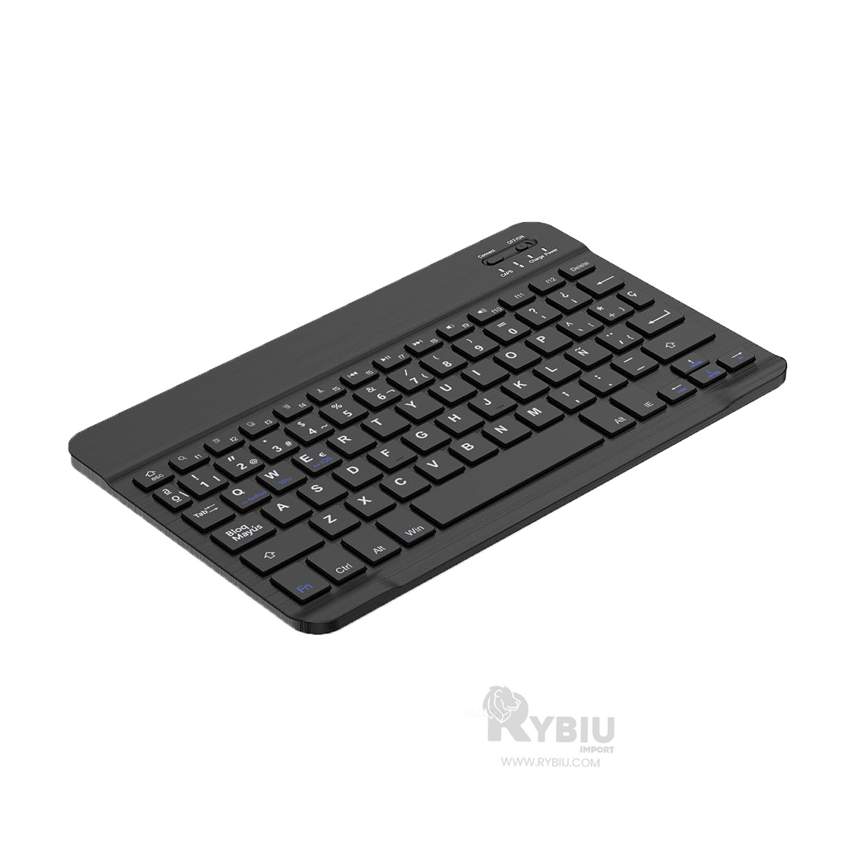 MOUSE INALÁMBRICO RYBIU PORTÁTIL Y TECLADO EN TONO NEGRO + GIFT MINIAGENDA TE29868 SET - 2