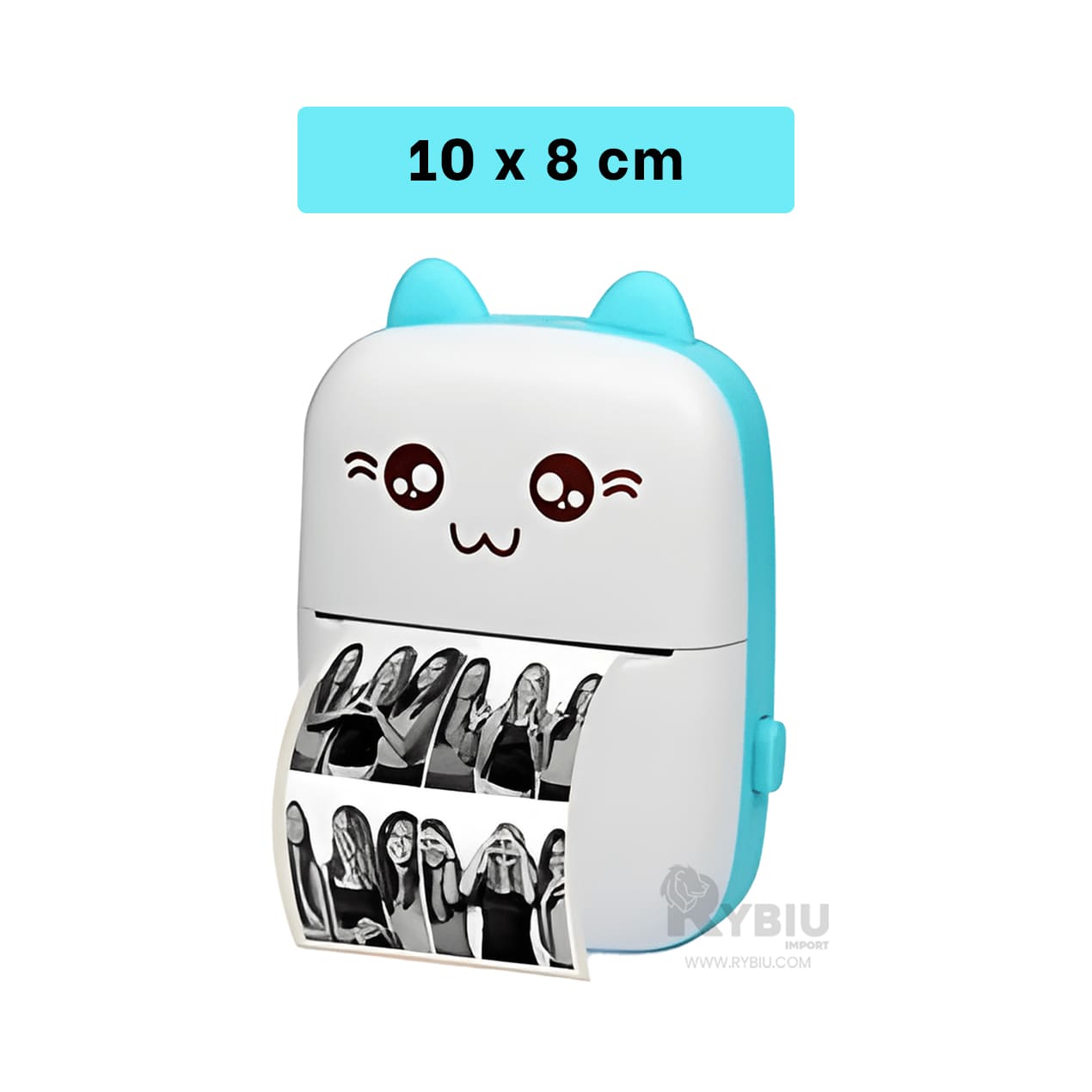 MINI EQUIPO VERSATIL EN COLOR CELESTE Y+PAPEL DE REGALO - 5