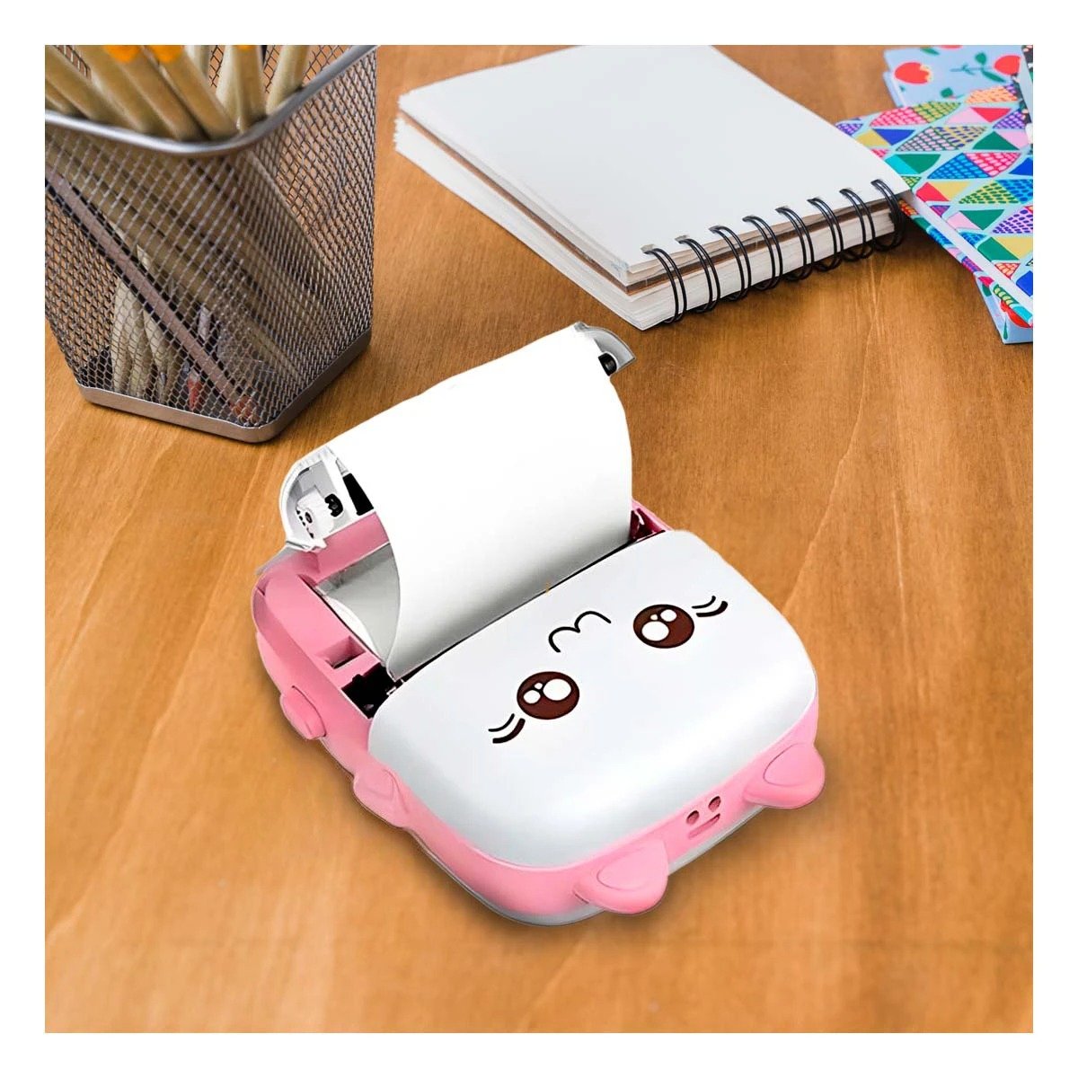 MINI PRINTER PORTATIL 10X8CM ROSADO PARA FOTOS DOCUMENTOS Y ETIQUETAS Y+REGALO STICKER - 2