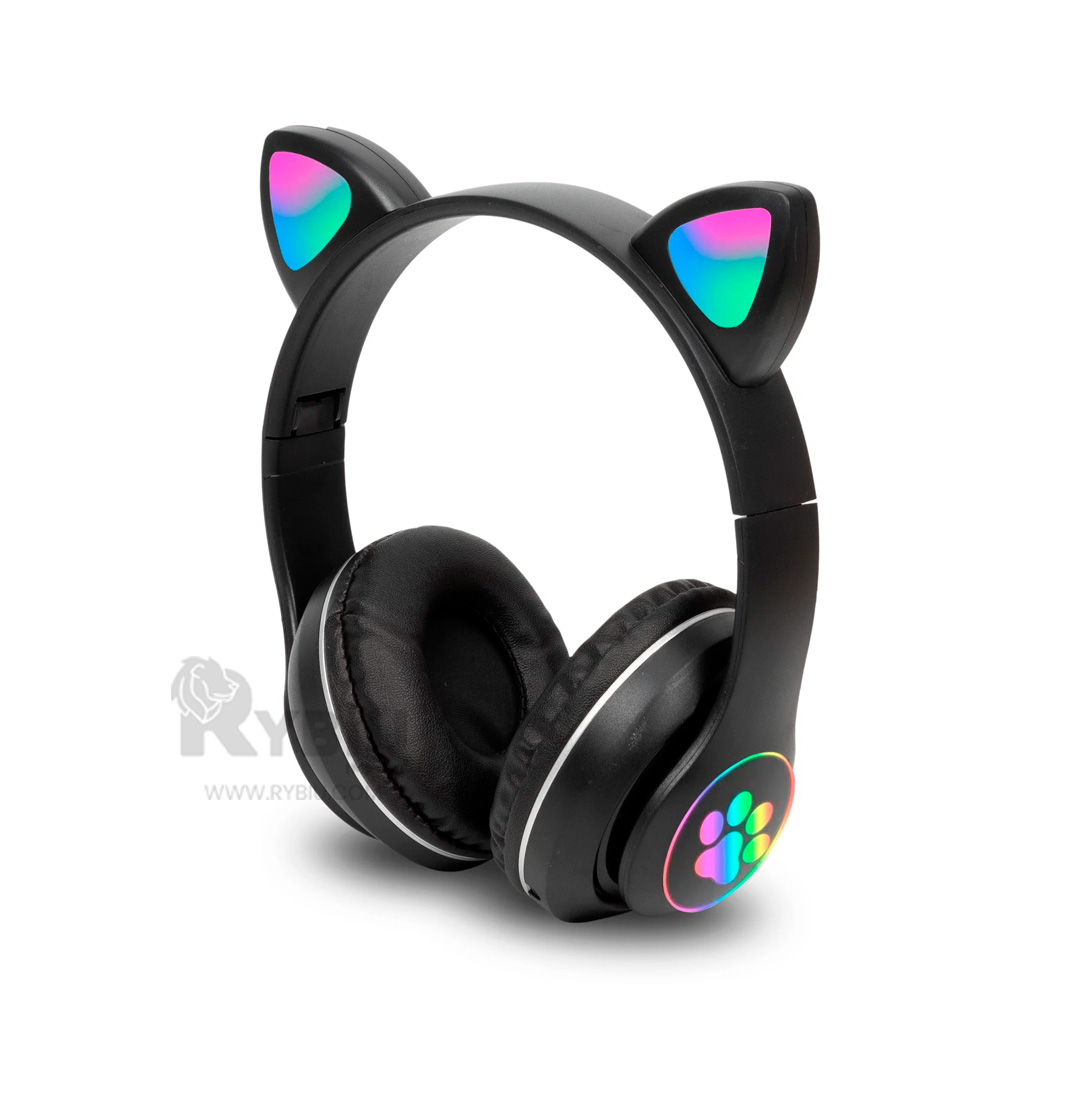OREJERA RYBIU CON DISENO CAT NEGRO + REGALO LIGAS PARA PEINAR - 3