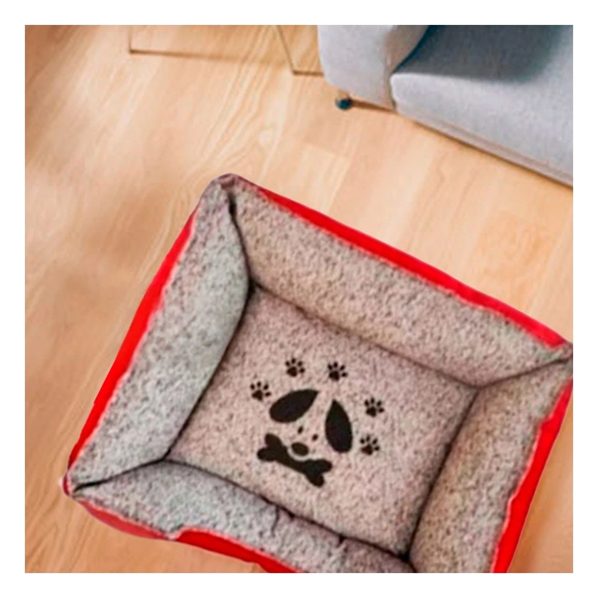 CAMA PERROS MA31050 DURADERO XXL ROJO RYBIU + POST-IT ADHESIVOS - 3