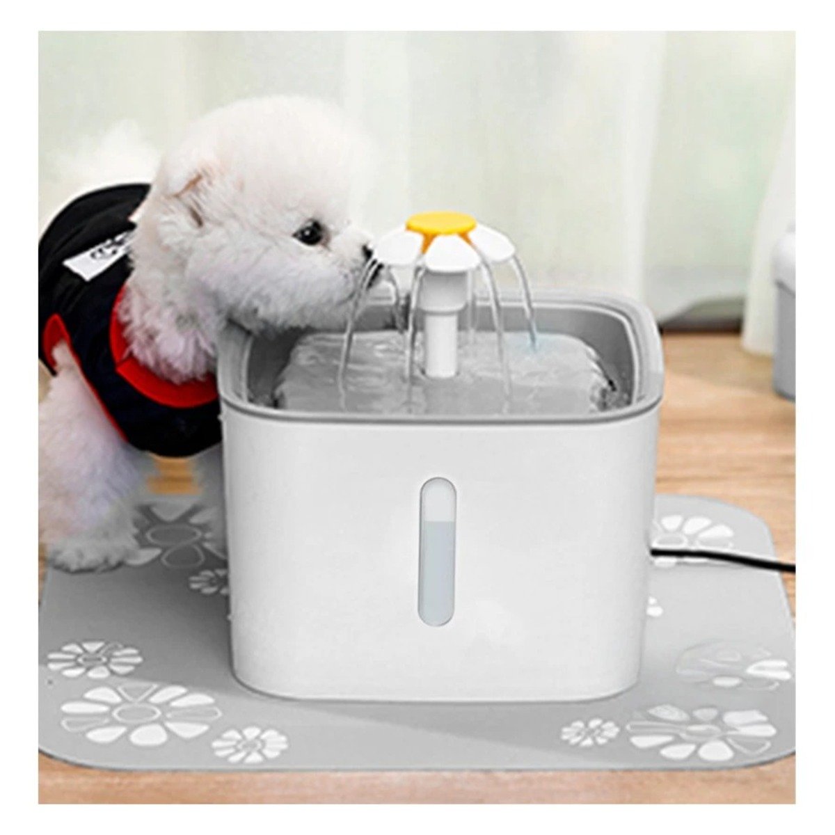 BEBEDERO PERRO Y GATO MA31114 RYBIU INTELIGENTE PLASTICO BLANCO + REGALO STICKERS - 5