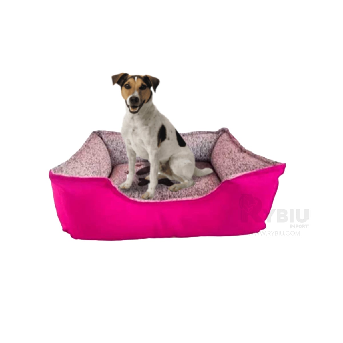 COJIN PERROS MA31047 MATERIAL TAPIZ MASCOTAS FUCSIA XXL RYBIU + STICKERS - 2