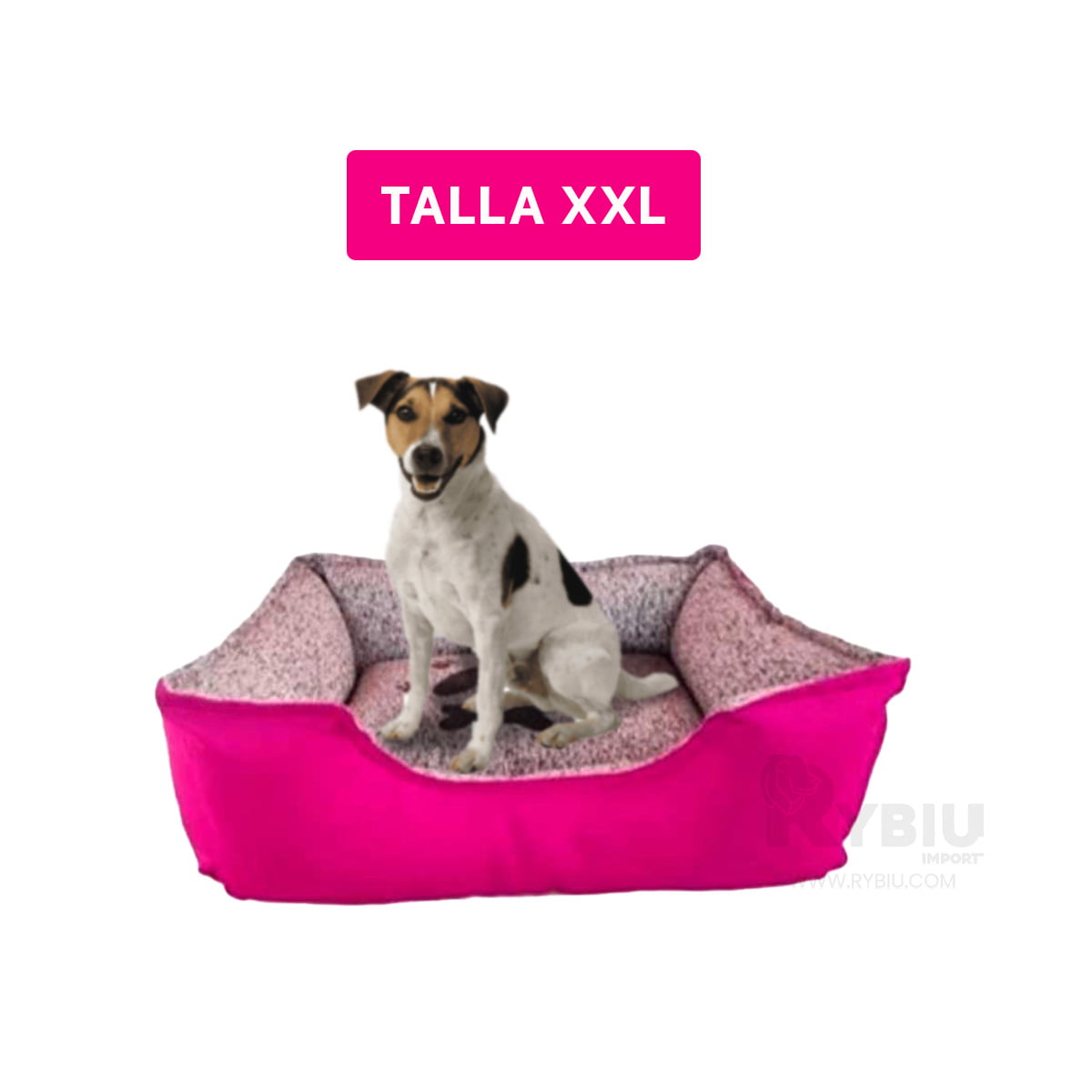 COJIN PERROS MA31047 COMODO FUCSIA XXL RYBIU + ENVOLTORIO REGALO - 5