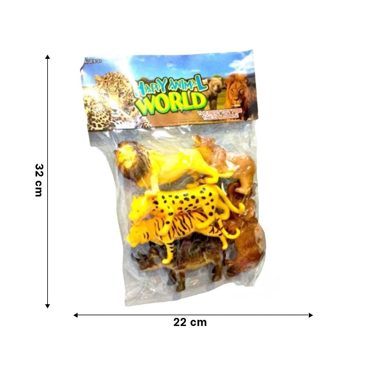 FIGURAS DE SELVA CON ANIMALES PARA JUGUETE INFANTIL EN BOLSA YPAPEL REGALO - 4