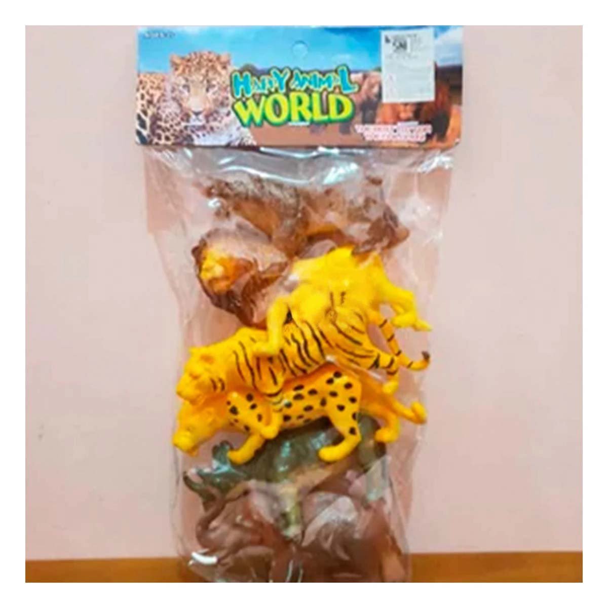 FIGURAS DE SELVA CON ANIMALES PARA JUGUETE INFANTIL EN BOLSA YPAPEL REGALO - 5