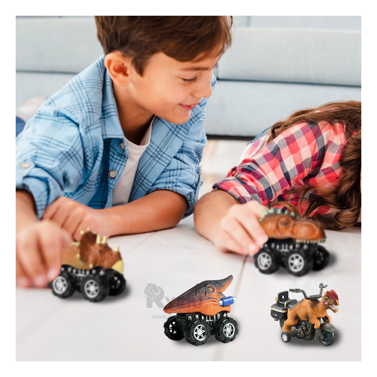 CARRO TEMATICO EN MULTICOLOR Y+PAPEL DE REGALO - 1