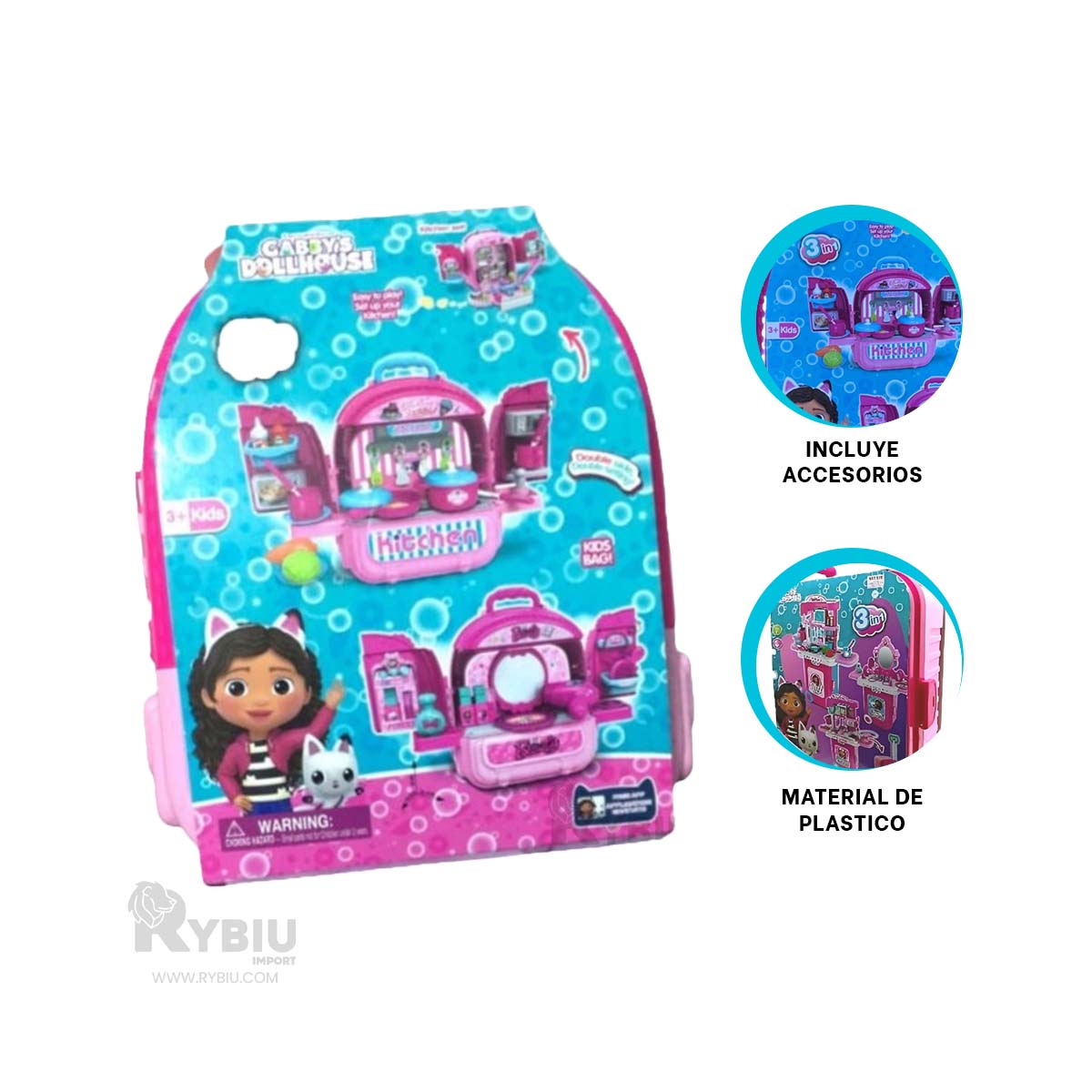 PACK DE COSMETICO INFANTIL EN ROSADO Y+ENVOLTORIO DE REGALO - 3