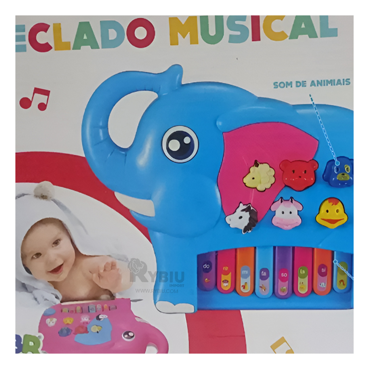 INSTRUMENTO PARA NIÑO EN CELESTE Y+REGALO LIGAS PARA PEINAR - 3