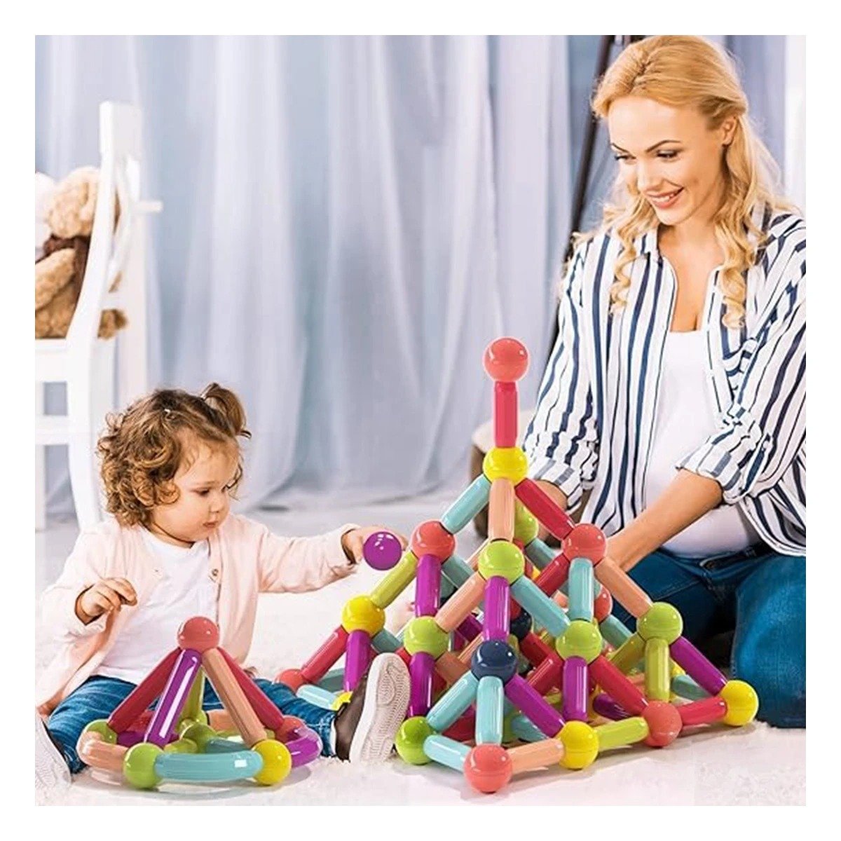 ESTIMULO MAGNETICO CREATIVO PARA HOGAR CON PIEZAS DIDACTICAS Y+POST IT - 2
