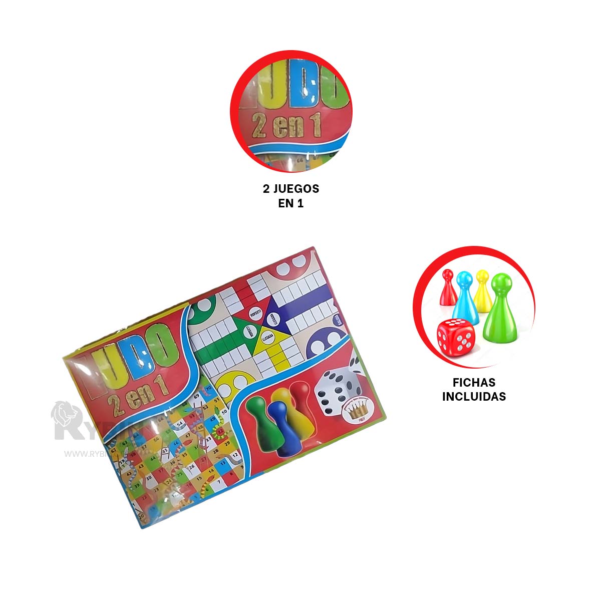 PARTIDA DE MESA RECTANGULAR EN MULTICOLOR Y+REGALO STICKERS - 3