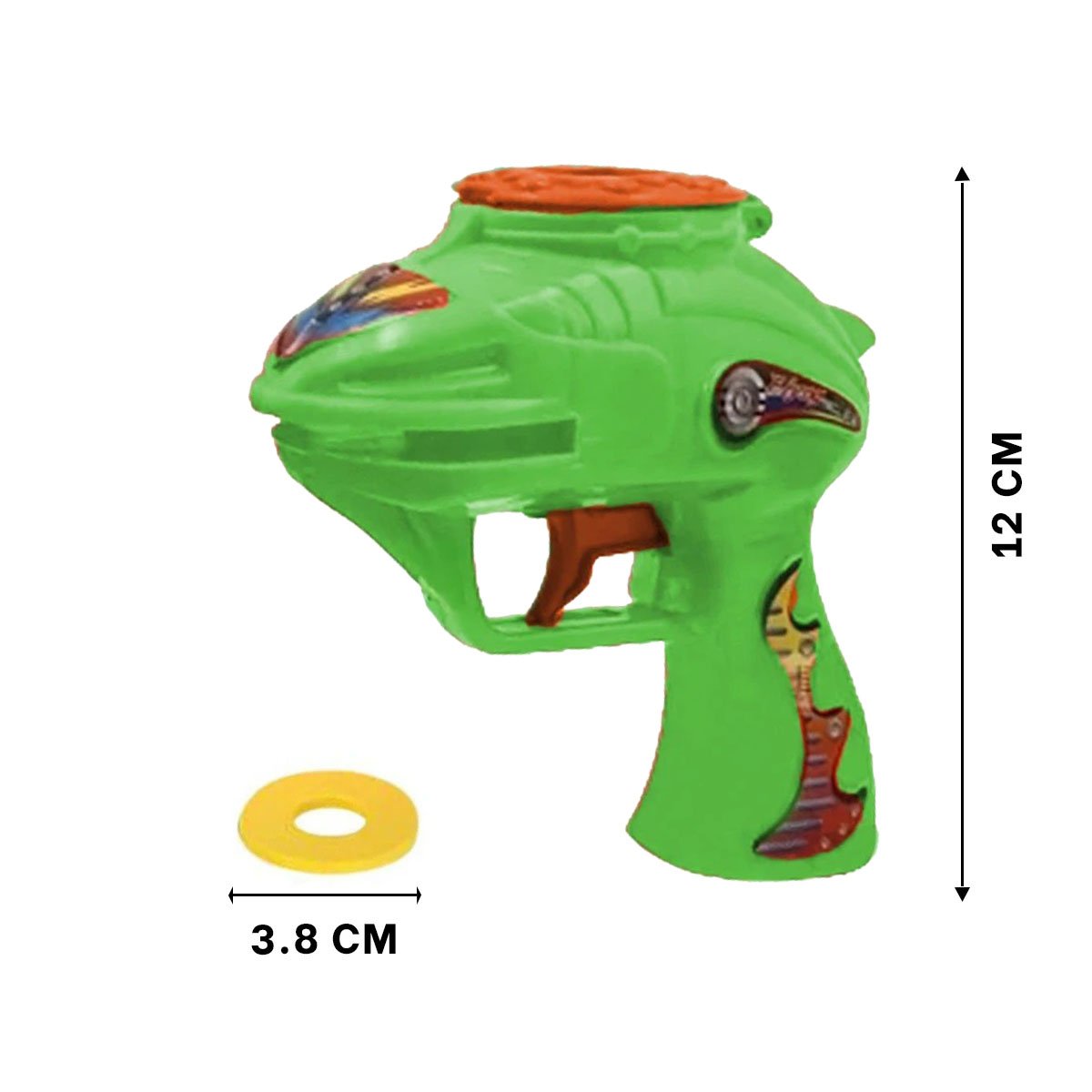 EQUIPO RECREATIVO LANZA DARDOS VERDE EN BLISTER Y+LIGAS REGALO - 3