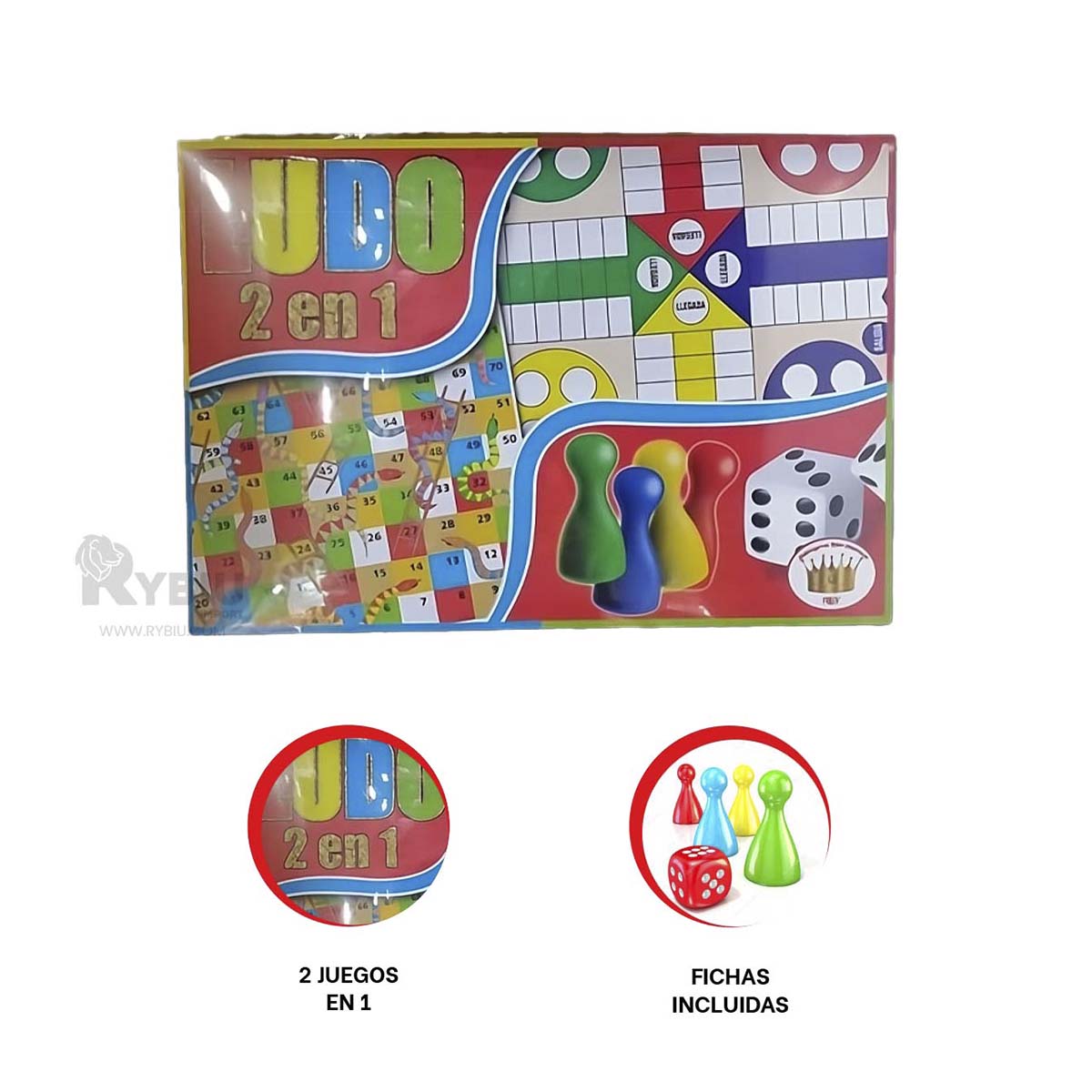 PARTIDA DE MESA COMPACTA MULTICOLOR Y+ENVOLTORIO DE REGALO - 3