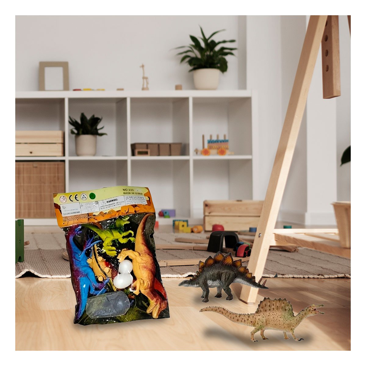PAQUETE 5 DE DINOSAURIOS CON ACCESORIOS PARA JUEGO Y ENTRETENIMIENTO FAMILIAR YSTICKY - 2