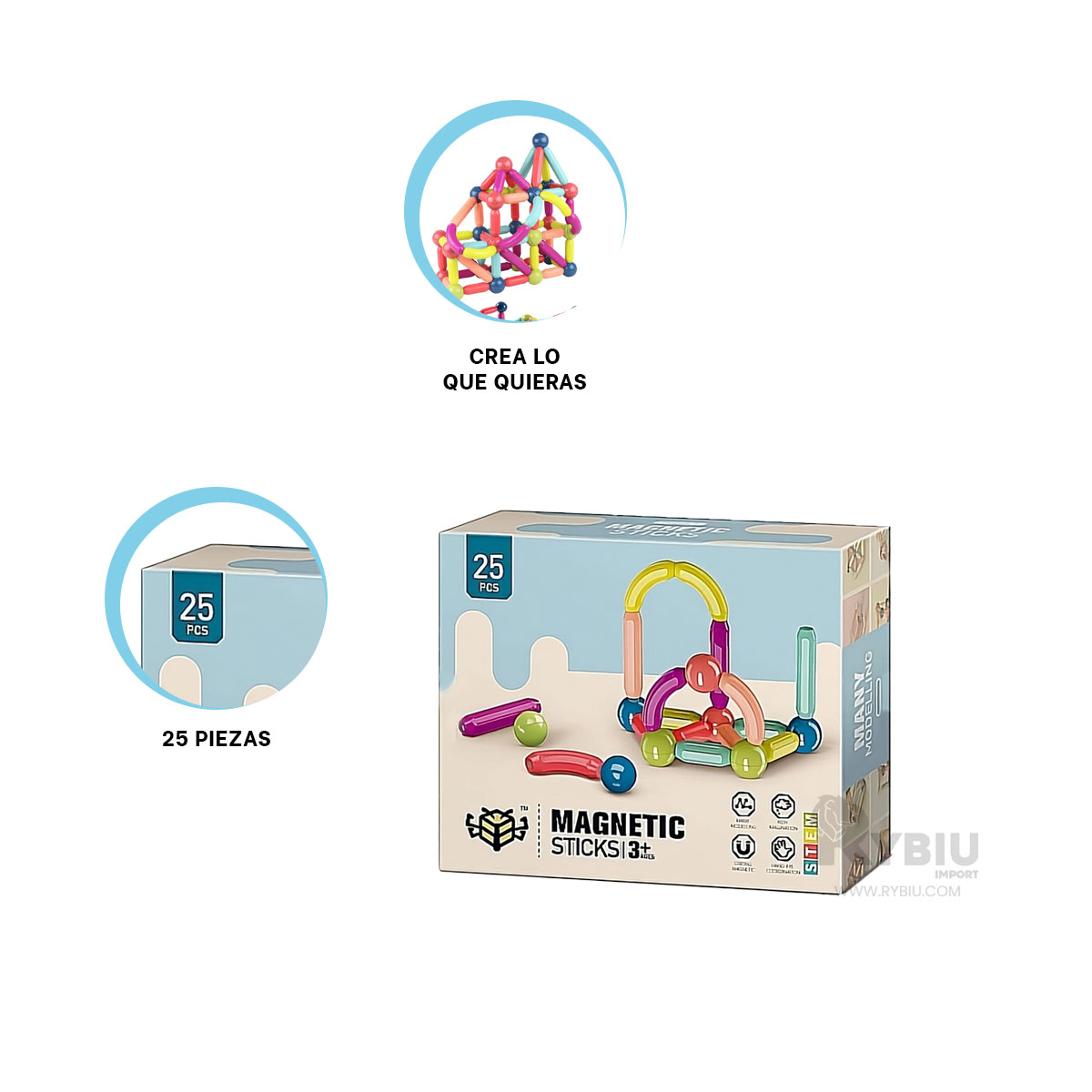 JUEGO 25 PIEZAS COLOR ANARANJADO Y+REGALO LIGAS PARA PEINAR - 2