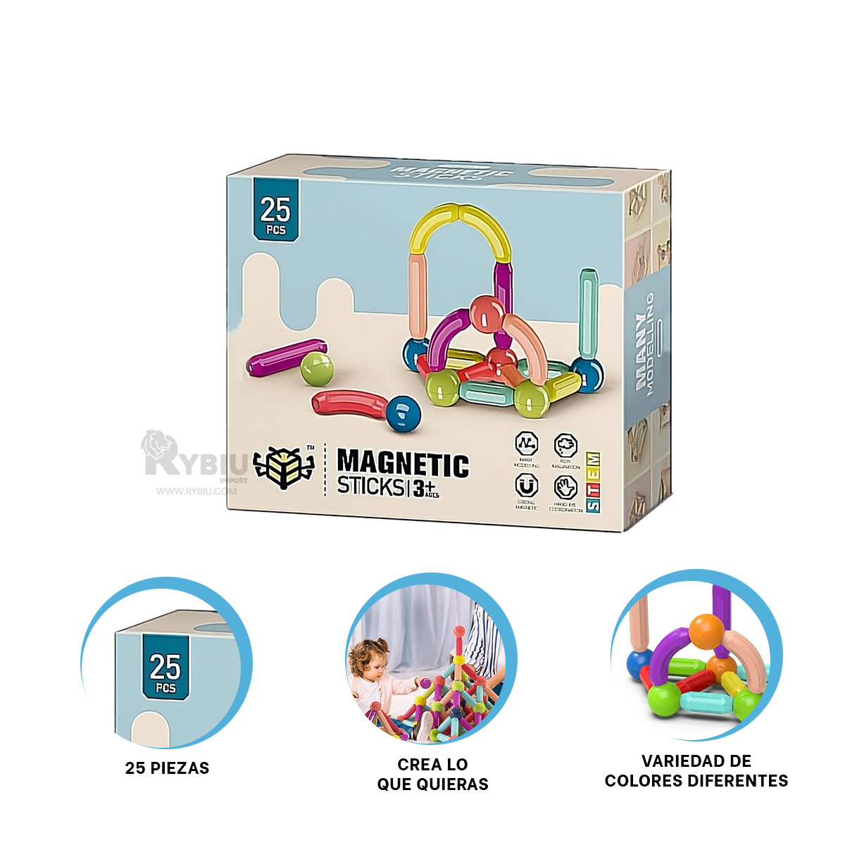 JUEGO 25 PIEZAS COLOR ANARANJADO Y+REGALO LIGAS PARA PEINAR - 4
