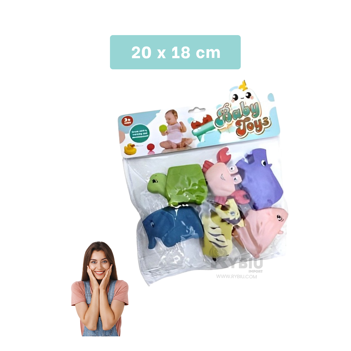 PAQUETE DE ANIMAL SONORO MULTICOLOR Y+ENVOLTORIO DE REGALO - 5