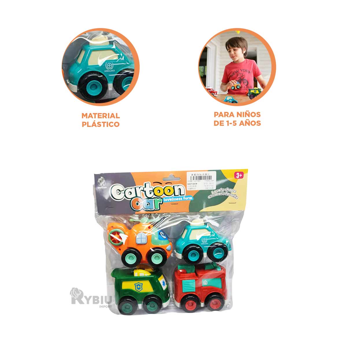 SET PARA PEQUEÑOS Y PRACTICO EN MULTICOLOR Y+PAPEL DE REGALO - 3