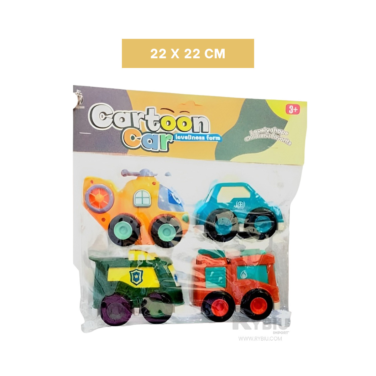 JUGUETE DE COCHECITOS EN MULTICOLOR Y+REGALO STICKERS - 5