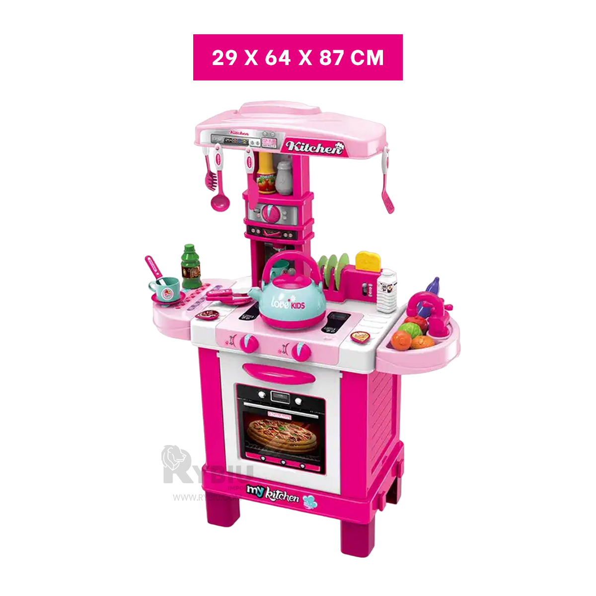 KITCHEN JUGUETE EN PINK EN ROSADO Y+BANDERITAS ADHESIVAS - 5