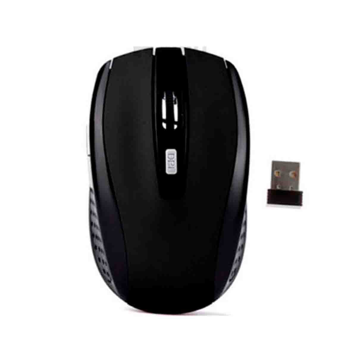 MOUSE INALÁMBRICO RYBIU INNOVADOR Y ÚTIL SEISA EN TONO NEGRO + PAPEL REGALO TE31605 - 1