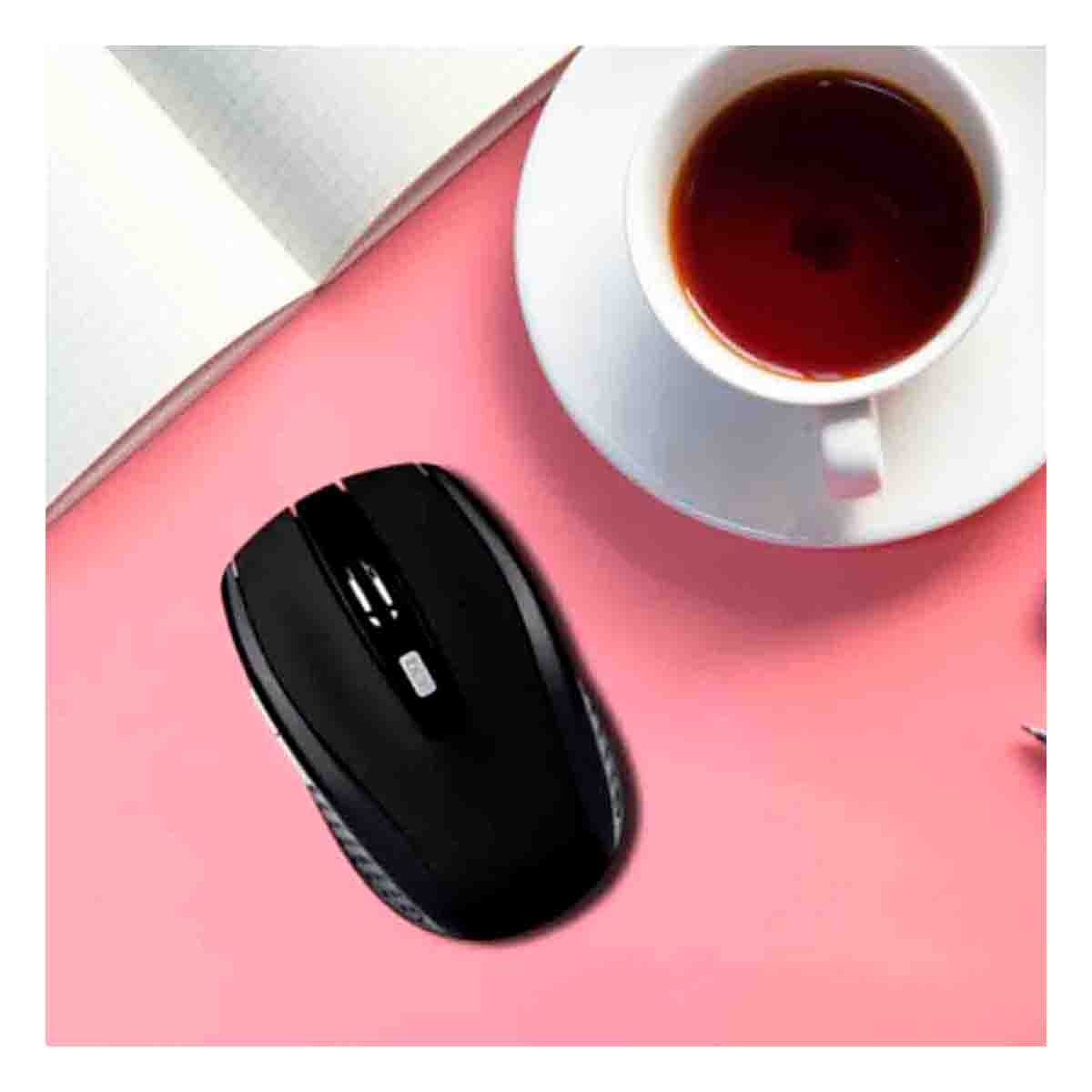 MOUSE INALÁMBRICO RYBIU INNOVADOR Y ÚTIL SEISA EN TONO NEGRO + PAPEL REGALO TE31605 - 3