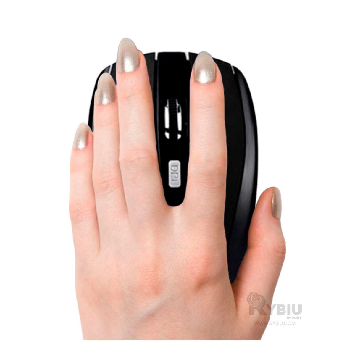 PUNTERO INALÁMBRICO RYBIU SENSIBLE PC SEISA TONO NEGRO + GIFT MINIAGENDA TE31605 - 1