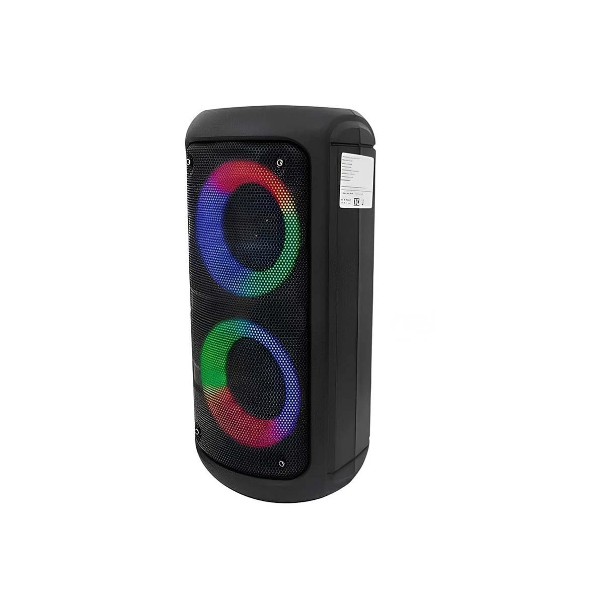PARLANTE INALAMBRICO NEGRO PORTATIL CON SONIDO CLARO PARA MUSICA EN REUNIONES Y+PAPEL REGALO - 1