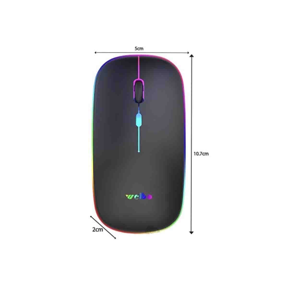 CURSOR INALÁMBRICO RYBIU FUNCIONAL RF 6800 EN COLOR NEGRO + LIGAS REGALO RF-6800 - 4