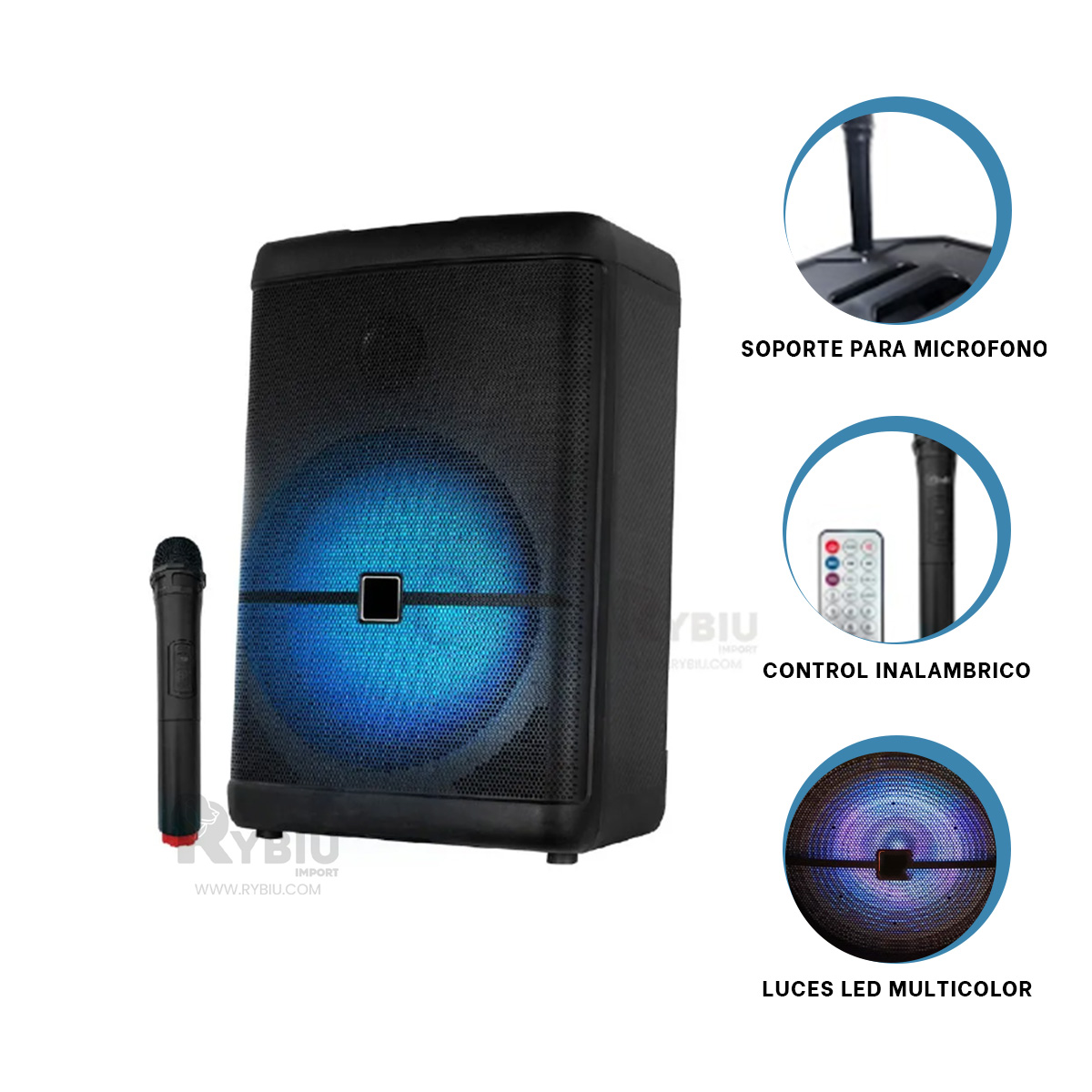 ALTAVOZ FACIL DE TRANSPORTAR COLOR NEGRO Y+GIFT MINIAGENDA - 2