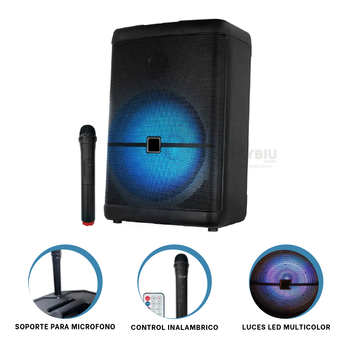 ALTAVOZ FACIL DE TRANSPORTAR COLOR NEGRO Y+GIFT MINIAGENDA - 4